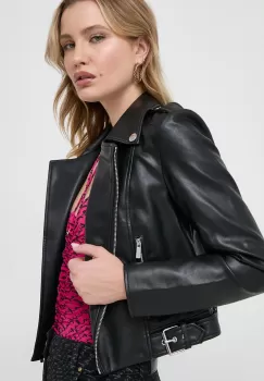 Morgan geaca ramones femei, culoarea negru, de tranzitie imagine