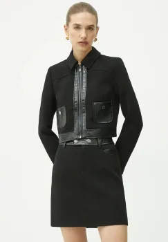 Morgan geaca VARIN femei, culoarea negru, de tranzitie, VARIN imagine