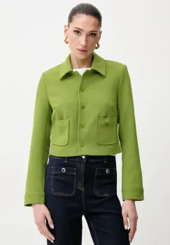 Morgan geaca VGREEN culoarea verde, de tranzitie, VGREEN imagine