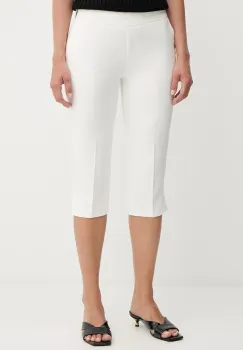 Morgan pantaloni culoarea alb, drept, high waist, PCAP.F imagine