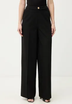 Morgan pantaloni culoarea negru, drept, high waist, PIE.F imagine