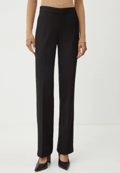 Morgan pantaloni PBEKA.F femei, culoarea negru, drept, medium waist, PBEKA.F imagine