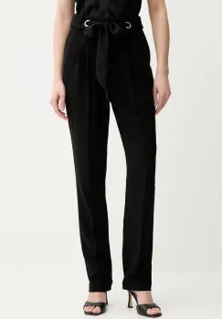 Morgan pantaloni PROBY.F culoarea negru, drept, high waist, PROBY.F imagine