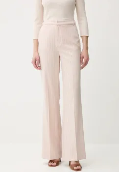 Morgan pantaloni PVIVI.F culoarea bej, evazati, high waist, PVIVI.F imagine