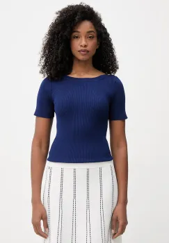 Morgan Pulover cu maneca scurta de dama cu vascoza MPIO imagine