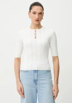 Morgan pulover culoarea alb, light, MADIN imagine