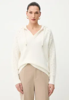 Morgan pulover culoarea bej, light, MBALOU imagine