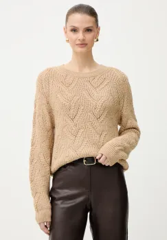 Morgan pulover culoarea bej, MAMA imagine