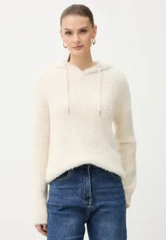 Morgan pulover culoarea bej, MCOCO imagine