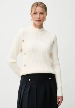 Morgan pulover culoarea bej, MCOOL imagine