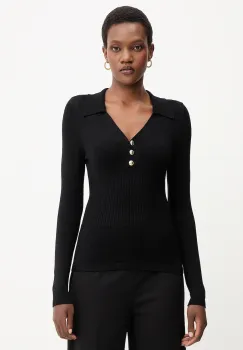 Morgan pulover culoarea negru, light, MBANOU imagine