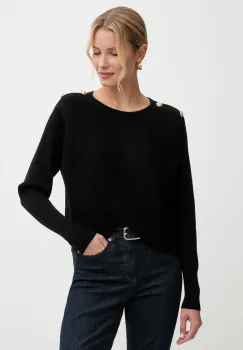 Morgan pulover culoarea negru, light, MISSY imagine