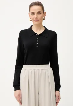 Morgan pulover culoarea negru, light, MPOLI imagine