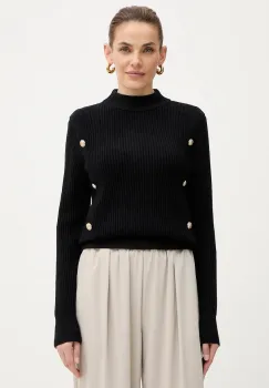 Morgan pulover culoarea negru, MCOOL imagine