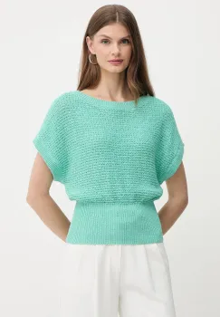 Morgan pulover culoarea turcoaz, MIGO imagine