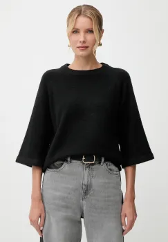 Morgan pulover din amestec de lana culoarea negru, MDELIA imagine