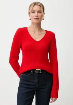 Morgan pulover din amestec de lana de alpaca culoarea rosu, light, MCHEPA imagine