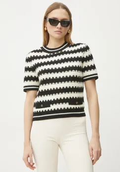 Morgan pulover din amestec de lana MBEAUTY femei, culoarea bej, MBEAUTY imagine