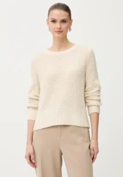 Morgan pulover din amestec de lana MPAUL culoarea bej, MPAUL imagine