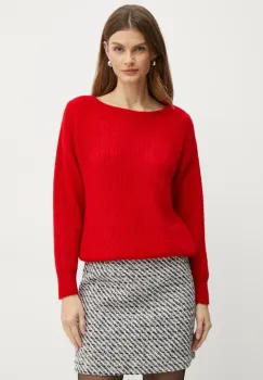 Morgan pulover din amestec de lana MREINE femei, culoarea rosu, MREINE imagine