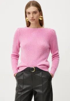 Morgan pulover din amestec de lana MUNCH femei, culoarea roz, MUNCH imagine