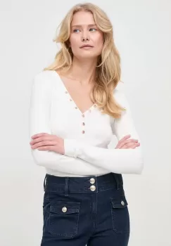 Morgan pulover femei, culoarea bej, light imagine