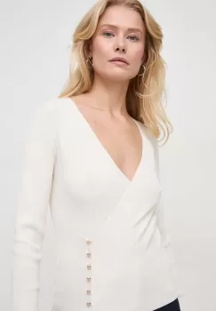 Morgan pulover femei, culoarea bej, light imagine