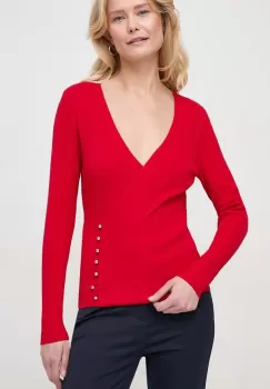 Morgan pulover femei, culoarea rosu, light imagine