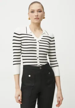 Morgan pulover MAEL femei, culoarea alb, light, MAEL imagine