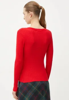 Morgan pulover MBANBI.N femei, culoarea rosu, light, MBANBI.N imagine