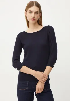 Morgan pulover MBELLI femei, culoarea albastru marin, light, MBELLI imagine