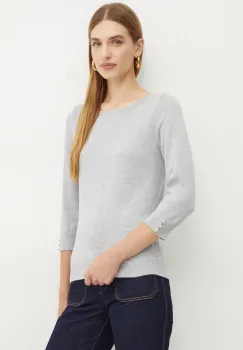 Morgan pulover MBELLI femei, culoarea gri, light, MBELLI imagine