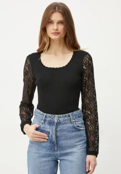 Morgan pulover MCEPE femei, culoarea negru, light, MCEPE imagine