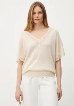 Morgan pulover MCHRIS femei, culoarea bej, light, MCHRIS imagine