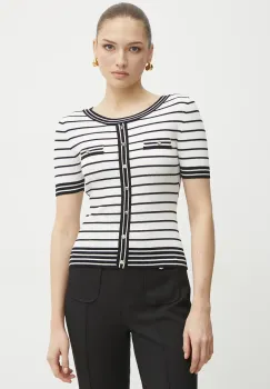 Morgan pulover MGABI femei, culoarea alb, light, MGABI imagine