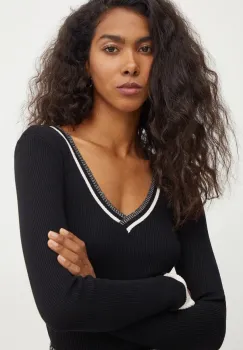 Morgan pulover MGALA femei, culoarea negru, light, MGALA imagine