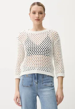 Morgan pulover MJAD culoarea alb, MJAD imagine