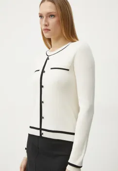 Morgan pulover MJUANI femei, culoarea bej, light, MJUANI imagine