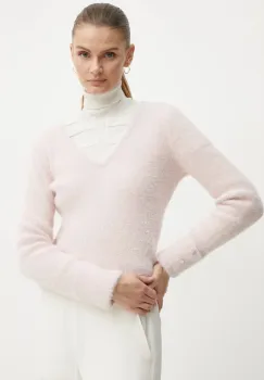 Morgan pulover MOOVE1 femei, culoarea roz, MOOVE1 imagine