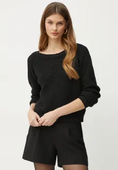 Morgan pulover MOSTRA femei, culoarea negru, MOSTRA imagine