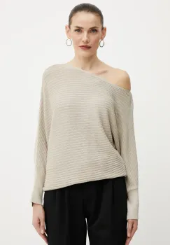 Morgan pulover MREC culoarea bej, light, MREC imagine