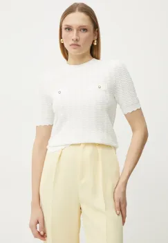 Morgan pulover MSEOUL femei, culoarea bej, light, MSEOUL imagine