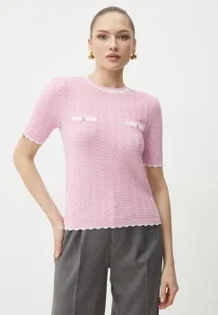 Morgan pulover MSEOUL femei, culoarea roz, light, MSEOUL imagine