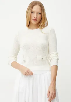 Morgan pulover MSUNI femei, culoarea bej, light, MSUNI imagine