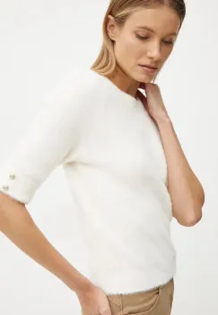 Morgan pulover MTOM femei, culoarea bej, MTOM imagine