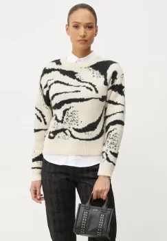 Morgan pulover MZOU femei, culoarea bej, MZOU imagine