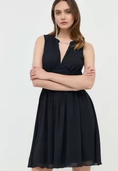 Morgan rochie culoarea albastru marin, mini, evazati imagine