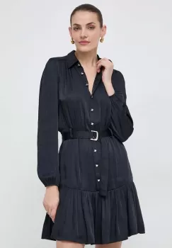 Morgan rochie culoarea albastru marin, mini, evazati imagine