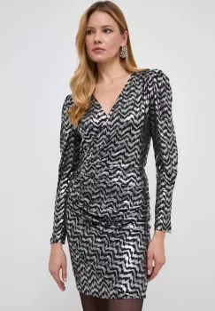 Morgan rochie culoarea negru, mini, drept imagine