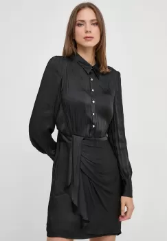 Morgan rochie culoarea negru, mini, drept imagine